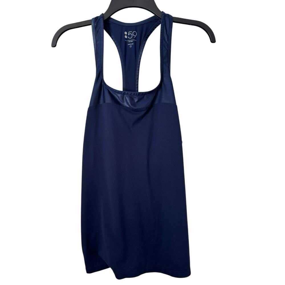 Splits 59 Racerback Tank Top Matte Panel Dark Blue Women’s Large USA